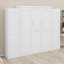 Lit escamotable avec deux garde-robes et tablette de rangement-1076453501