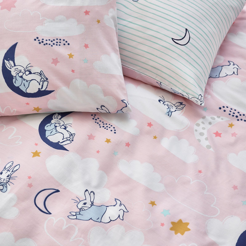 Sleepy Head Peter Rabbit 144 TC, 137cm W x 200cm L, Pink