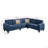 4 Piece Polyfiber Modular Sectional Sofa (Sectional)