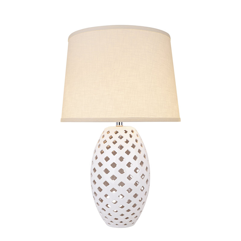 Frogertha 22" White Table Lamp