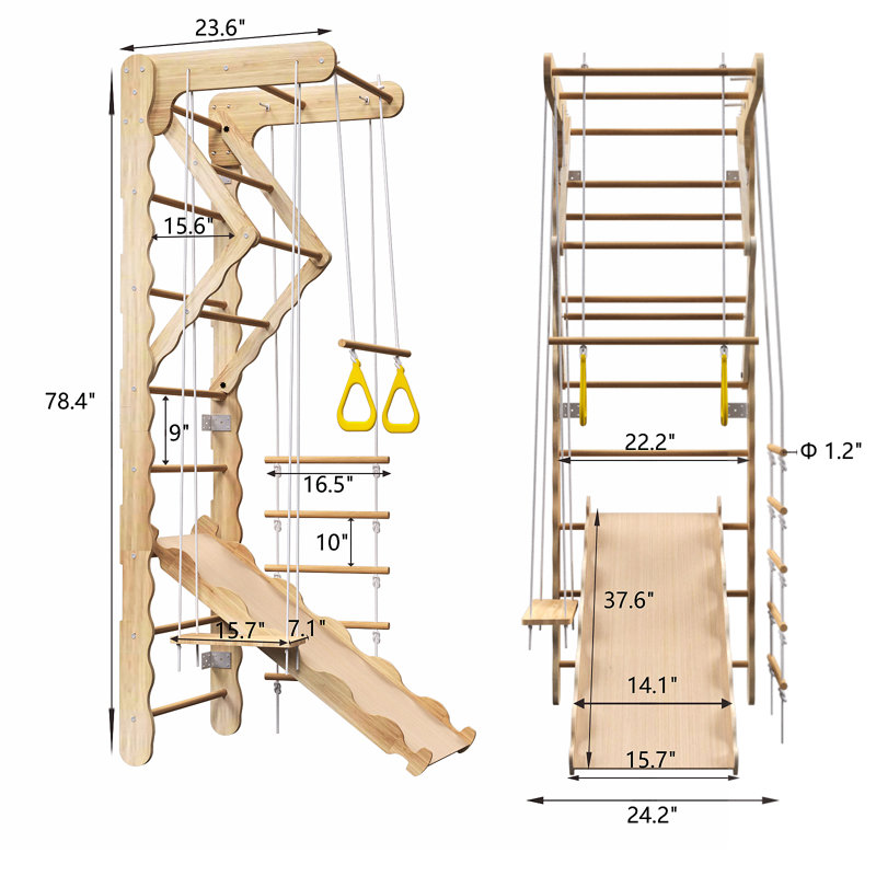 Ensemble d'escalade pliable Pikler