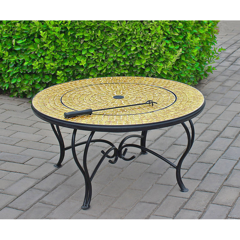 Chartwell Round Cast Iron Smokeless Fire Pit Table