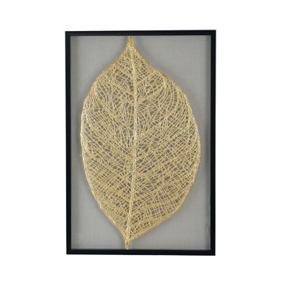 23.6X1x35.4" Leaf Shadow Box Wall Décor, Home Decor For Living Room, Dining Room, Bedroom, Hallway