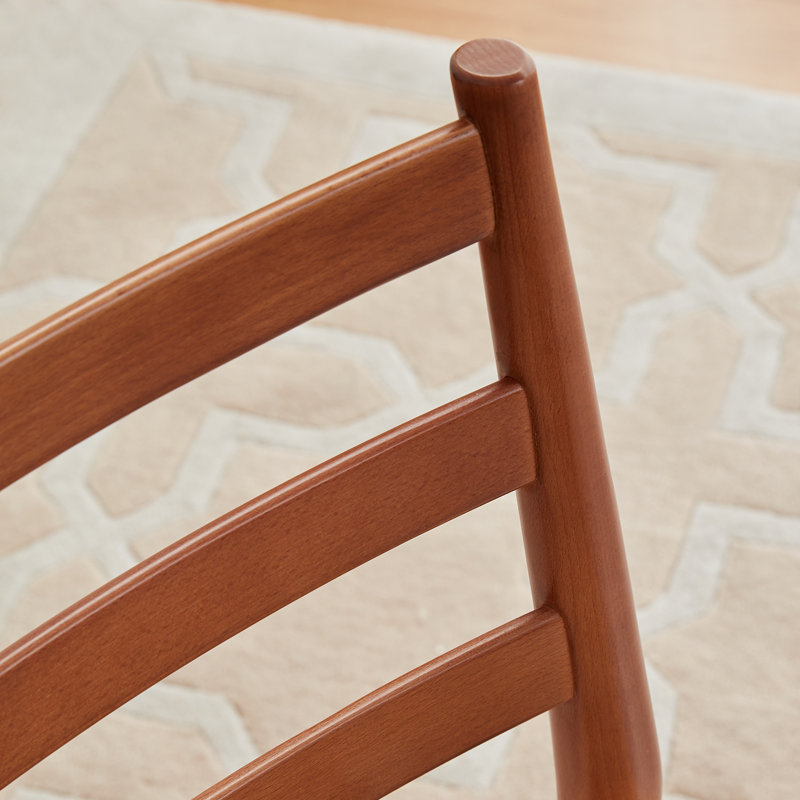 Chaise d'appoint Atyanna, Noyer / beige
