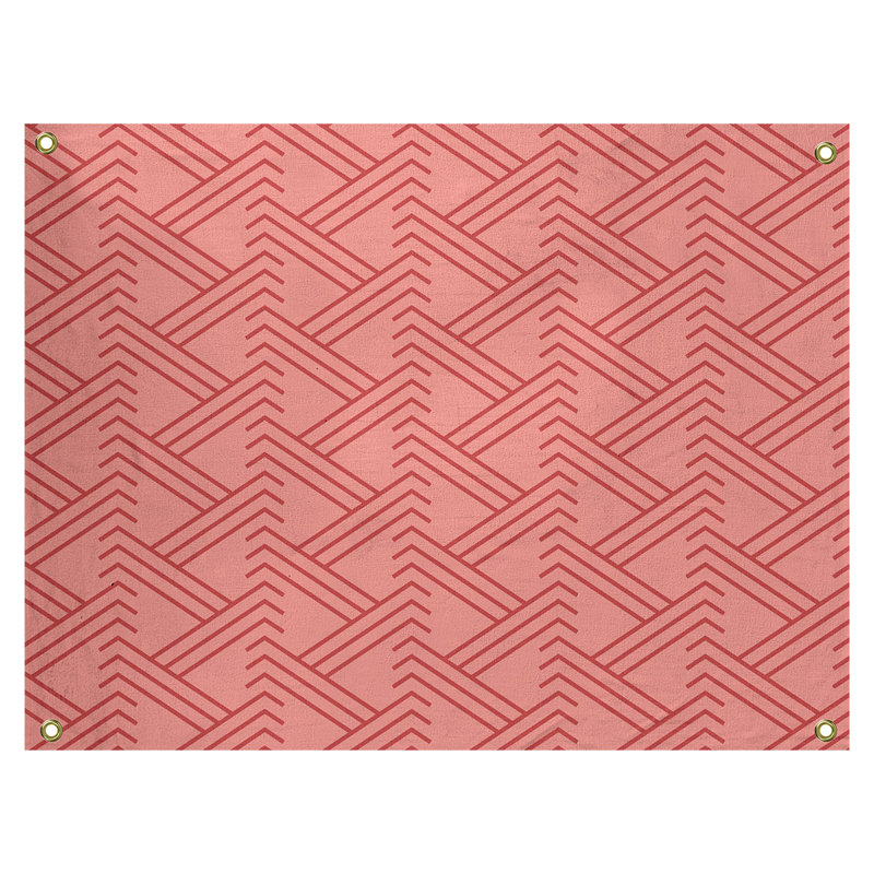 Tapisserie, H 59 po x l 80 po, Rouge