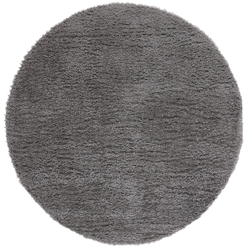 Lindsay Shag Performance Solid Color Rug, Round 6'7"