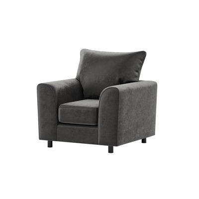 Awn Velvet Armchair