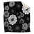 Motif floral blanc / noir sélectionné