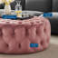 Grand repose-pieds rond en velours Performance-1470650288