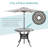 2 - Person Patio Dining Set with Round Table , Cushions Included-93620147