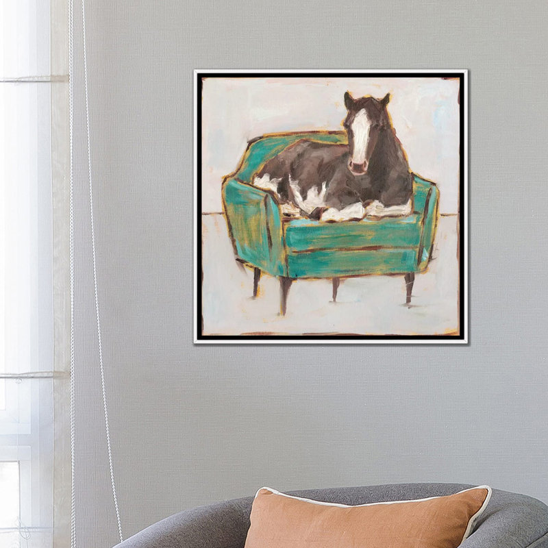 «Creature Comforts I» par Ethan Harper - reproduction d'art, Pas de tapis, H 26 po x l 26 po x P 1,5 po