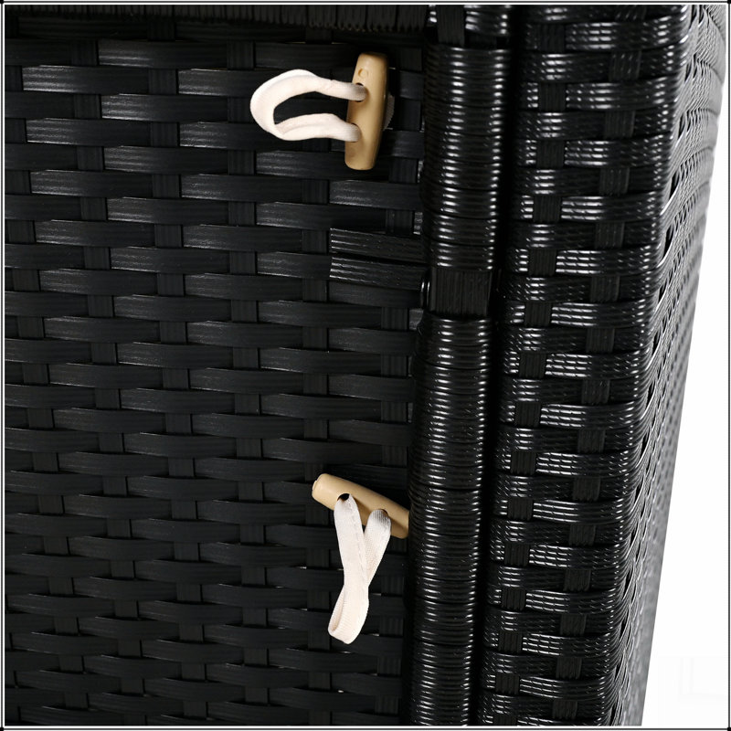 Ensemble de canapé en rotin de spa avec cadre de spa avec espaces de rangement, mini canapé et coussin confortable