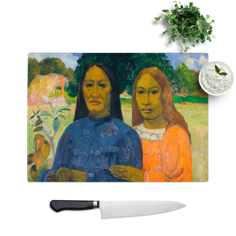 Two Women by Paul Gauguin Chopping Board, 0.4cm H x 28.5cm W x 39cm L