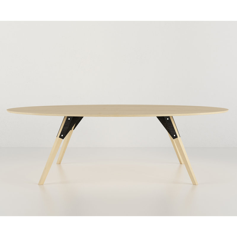 Table basse clarke, H 18 po x L 54 po x l 46 po, Érable / noir, Érable
