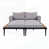Gray Cushion/Black Frame selected