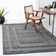 Assar Geometric Gray Area Rug