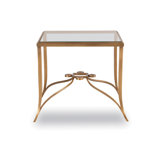 Cortona Glass Top End Table