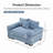 54.3" Corduroy Fabric Oversized Armchair,Club Chair-1120633305