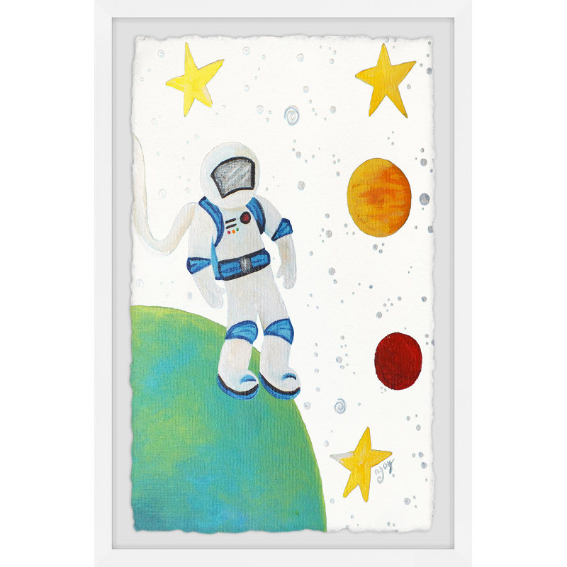 Raymo 'Astronaut Escapade' Framed Print, 12" H x 8" W x 1.5" D