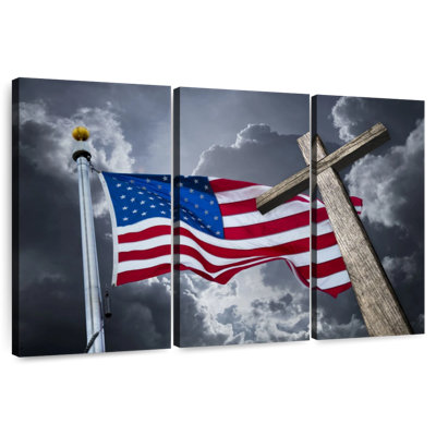 Borges American Flag And Cross