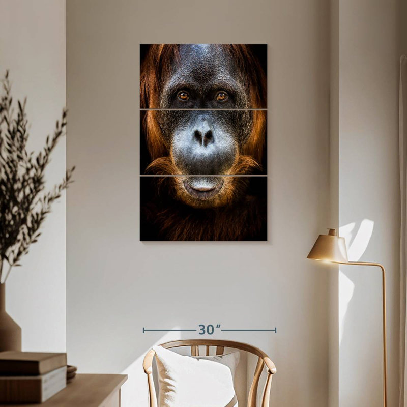 Brampt Orangutan Face, 57" H x 36" W