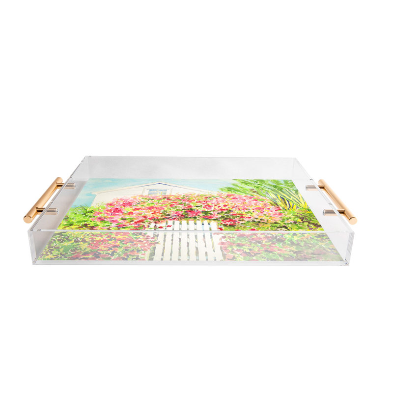 Plateau en acrylique Laura Trevey Palm Beach Living