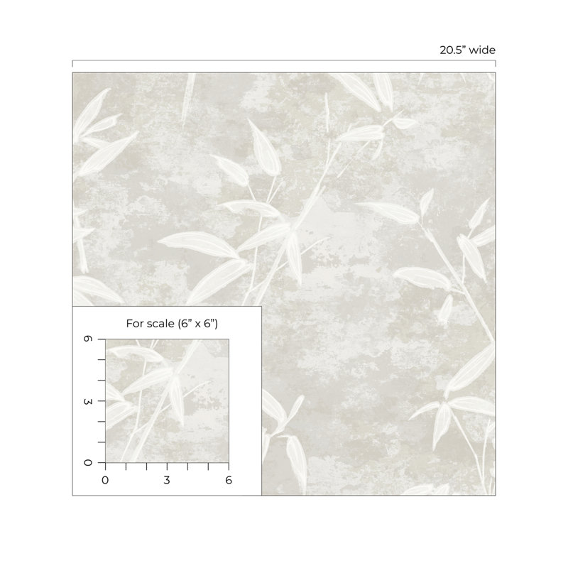 Rouleau de papier peint L 33 pi x l 20,5 po Alisson, Henon gris