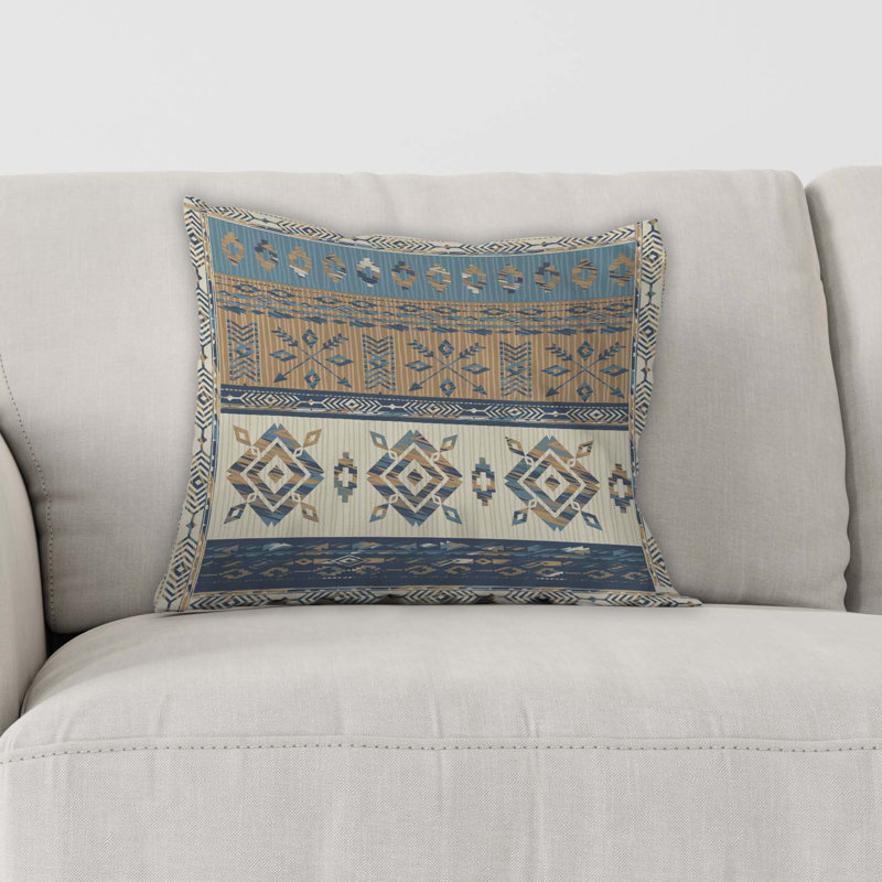  Housse et insert de coussin carré indien Indian, 24" X 24"
