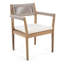 Chaise de salle à manger d'extérieur en bois d'acacia Cieanna-114721600