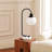 20“ Spherical Glass Lampshade and Marble Table Lamp , Bulb Included-190755046