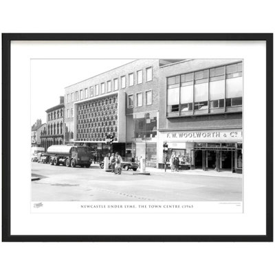 Newcastle Under Lyme, The Town Centre C1965 - Single Picture Frame Print