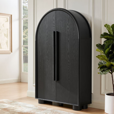 Armoire de bureau pliante en chêne noir Bellamy