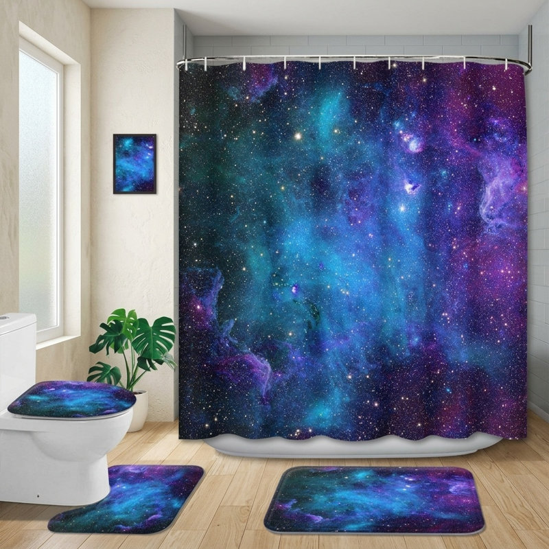 Ensemble de rideau de douche 4 pièces 4 pièces