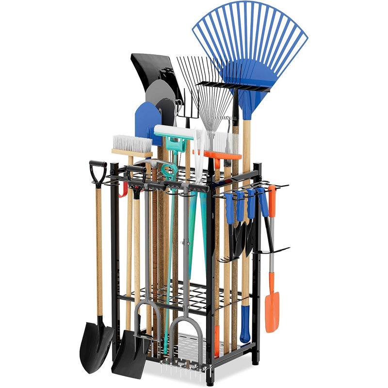 Organisateur de jardin Cliffside Garden, crochets de rangement, support de tour pour outils de jardin, rangement de garage, rangement