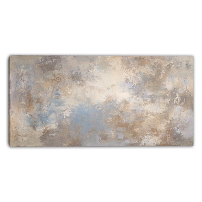 «Cloud Mist Field», art mural sur toile tendue, L 40 po x H 20 po x P 1,5 po