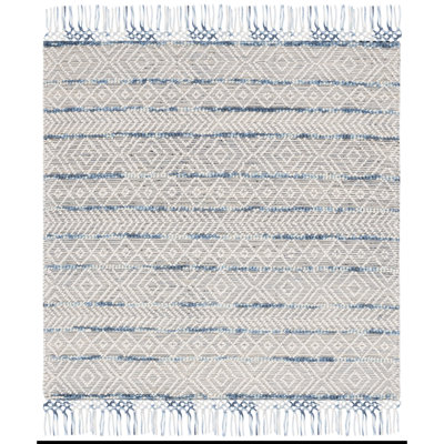 Tapis Natura 876 ivoire / bleu