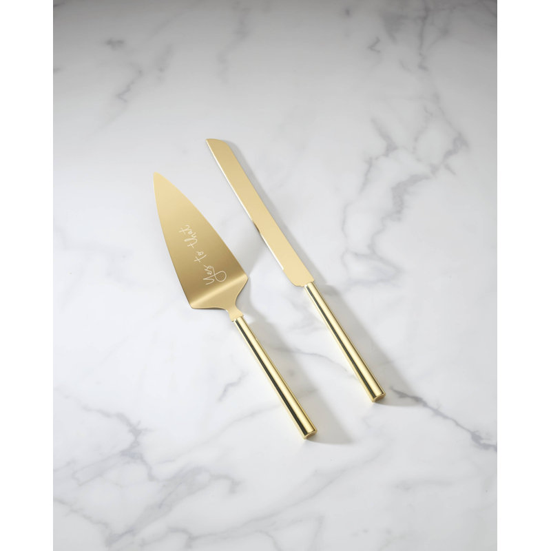Charmed Life 2 - Piece Stainless Steel Cake Serving Set