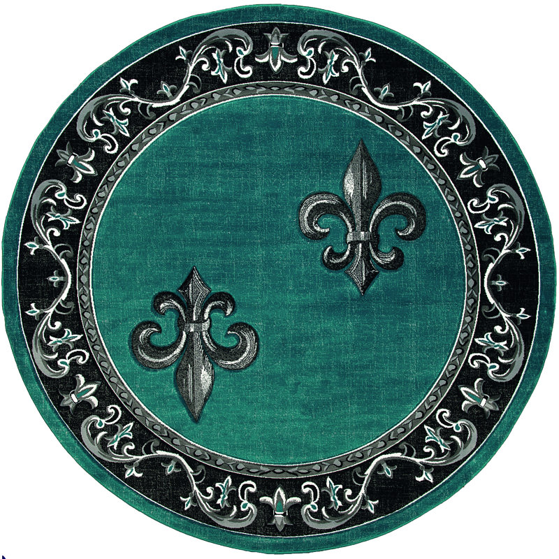 Goines Synthetic Indoor Rug, Round 7'10"