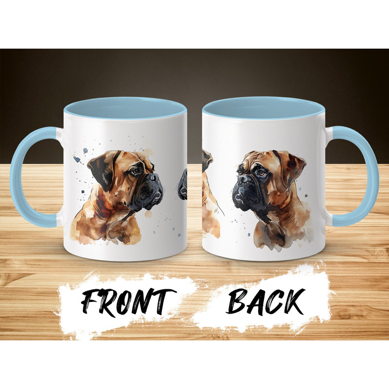 Ceramic Coffee Mug, 4, Light Blue