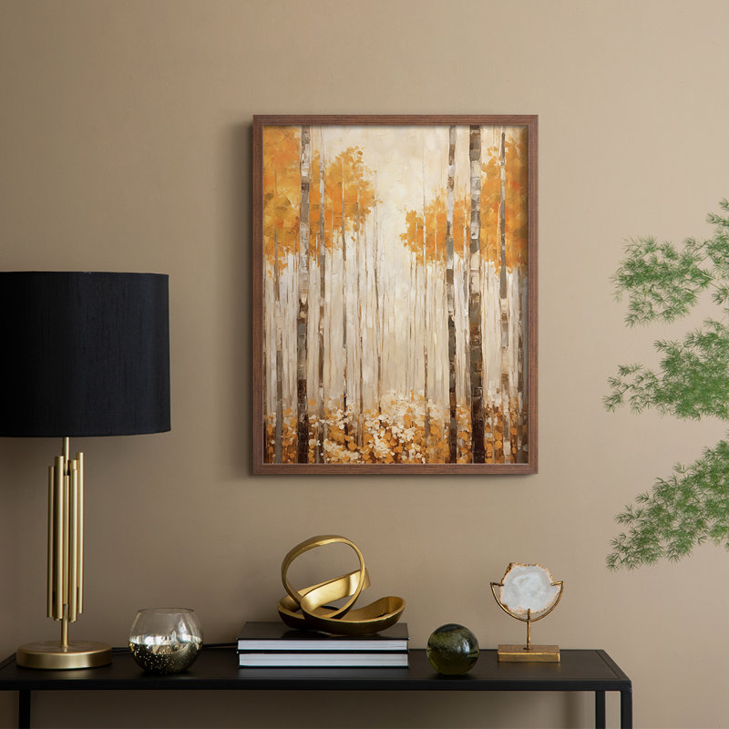Série ABSTRACT, reproduction encadrée CMLV - bois massif, H 11 po x l 9 po, Walnut