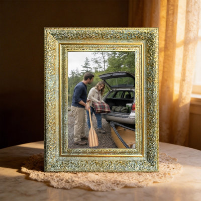 11" x 14" Antique Gold 1PC Pet Picture Frame for Everyday Photo Display