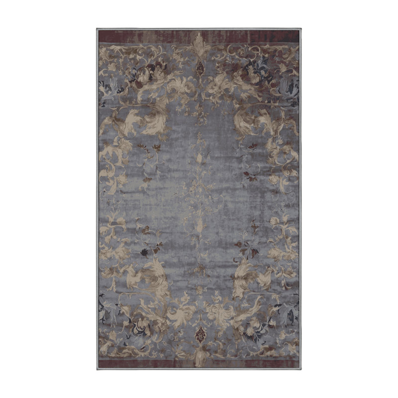 Tapis rose soyeux et moelleux