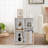 Bookcase With Storage Shelves, Modern Bookshelf For Organizer Display Stand For Home Office-540723022-540723010