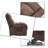 Classic Vintage Velvet Upholstered Power Leisure Recliner with Lift Base-1844200756