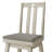 5-Piece Counter-Height Dining Set with Slat-Back Chairs and Square Table, Antique Grey-1969771773
