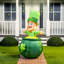Leprechaun dans un chaudron gonflable