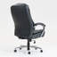 Chaise de bureau ergonomique en cuir synthétique à haut dossier avec hauteur réglable et soutien lombaire, idéale pour le confort et la durabilité