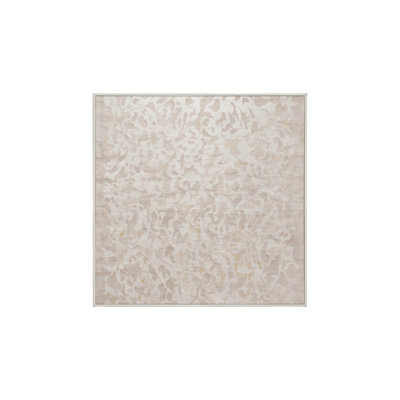 Tapis beige soyeux et moelleux