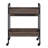 Jerrick Walnut & Black Finish Serving Cart