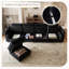 Canapé modulaire de 132 po avec repose-pieds-901688375